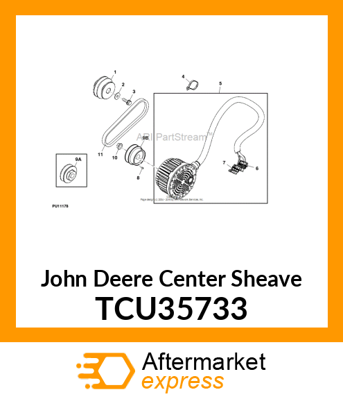 SHEAVE (WBGM ALTERNATOR) TCU35733