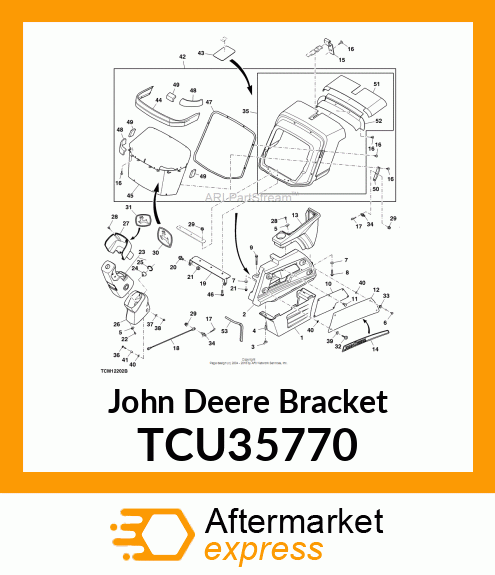 BRACKET, HINGE TCU35770