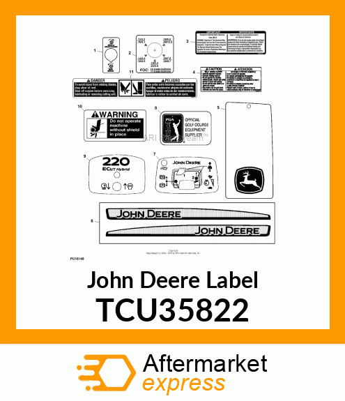 LABEL FOC, E TCU35822