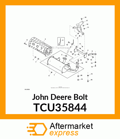 BOLT, FLANGE LOCK, 0.3125 TCU35844