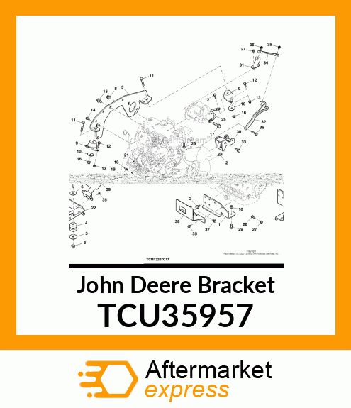 MOUNTING BRACKET, STRUT TCU35957