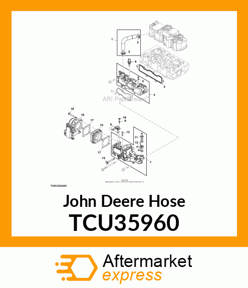 HOSE, AIR INLET TCU35960