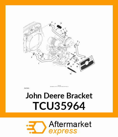 BRACKET, EXHAUST TCU35964