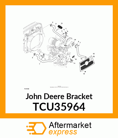 BRACKET, EXHAUST TCU35964