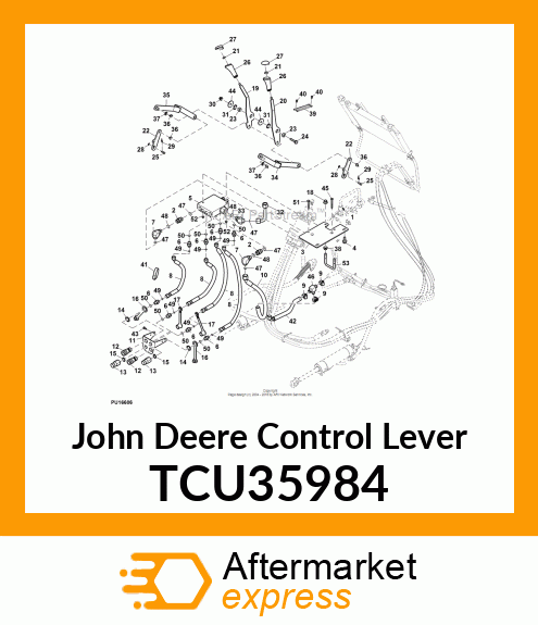 LEVER, AUX HYDR RH TCU35984