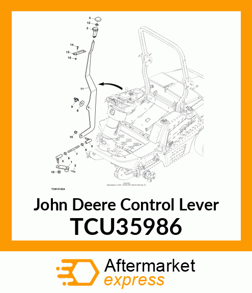 LEVER, HI/LO RANGE CONTROL TCU35986