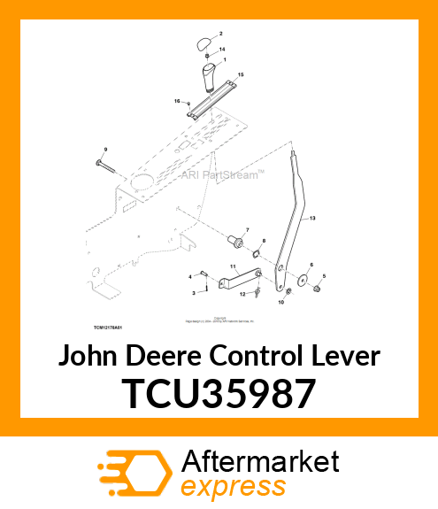 LEVER, DECK LIFT TCU35987