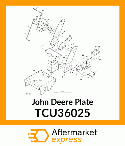 61" WALK TOWER DBL PLATE RH TCU36025