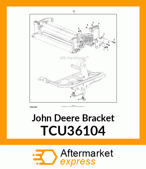 BRACKET, REAR UPSTOP TCU36104