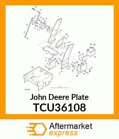 61" WALK TOWER DBL PLATE TCU36108