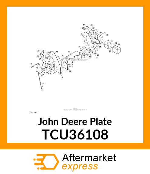 61" WALK TOWER DBL PLATE TCU36108