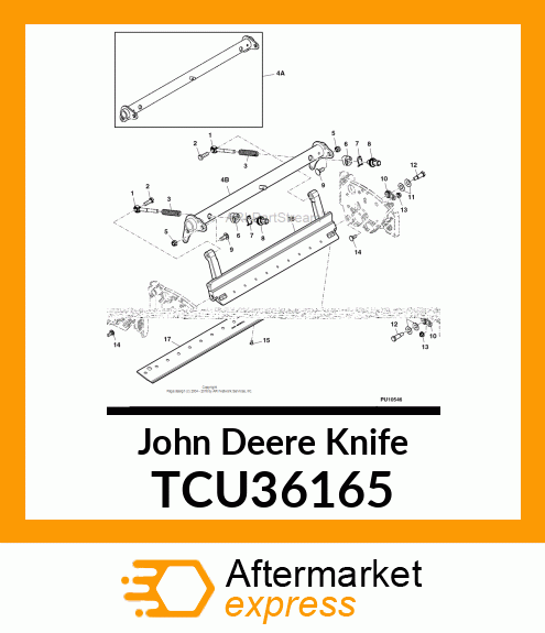 STATIONARY KNIFE 22" LOW TCU36165