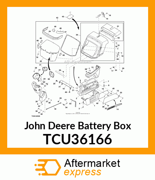 BATTERY COVER TCU36166