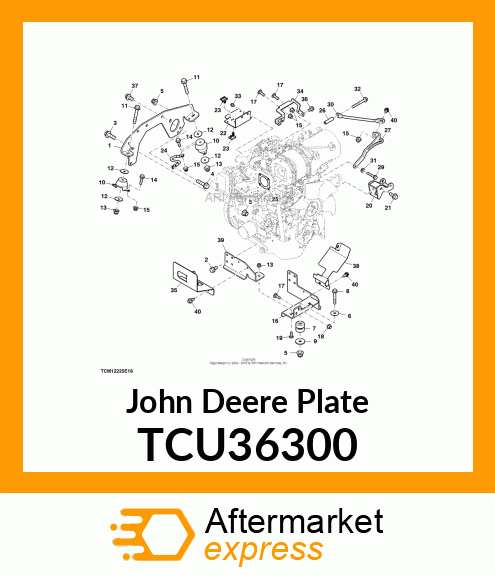 PLATE, ENGINE ISOLATOR TCU36300