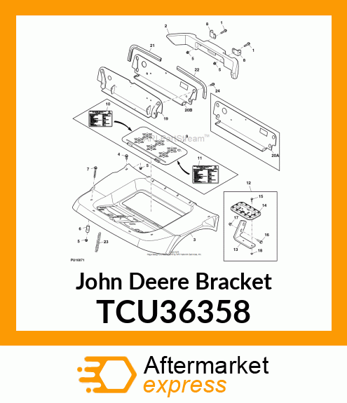 BRACKET, STEP TCU36358