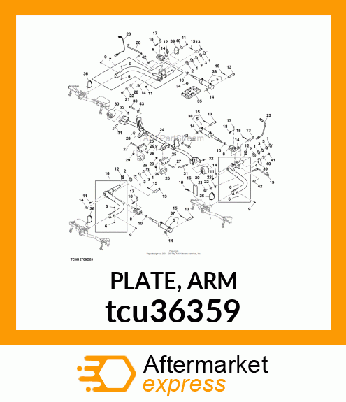 PLATE, ARM tcu36359