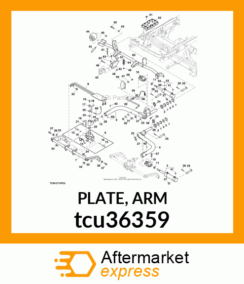 PLATE, ARM tcu36359