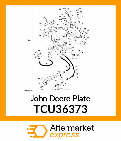 PLATE, AUX VALVE MTG TCU36373