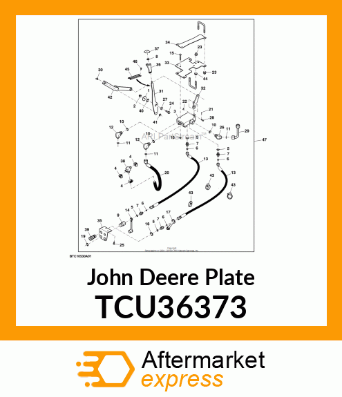 PLATE, AUX VALVE MTG TCU36373