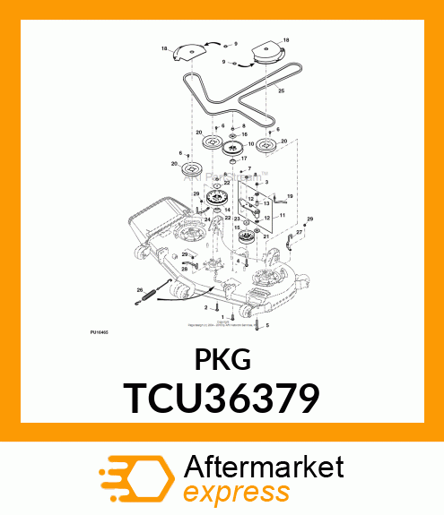 SPACER, FRONT IDLER TCU36379