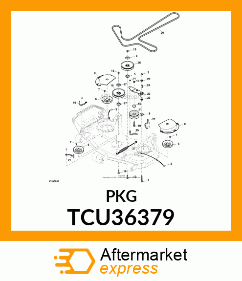 SPACER, FRONT IDLER TCU36379