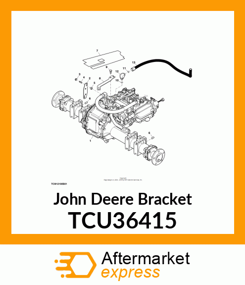 BRACKET, HOSE STEERING TCU36415