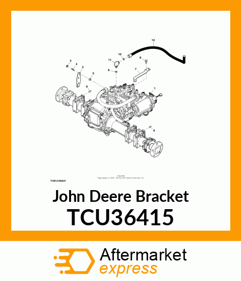 BRACKET, HOSE STEERING TCU36415