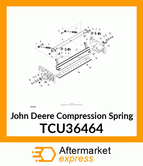 COMPRESSION SPRING (BEDKNIFE SHOE) TCU36464