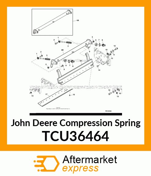 COMPRESSION SPRING (BEDKNIFE SHOE) TCU36464