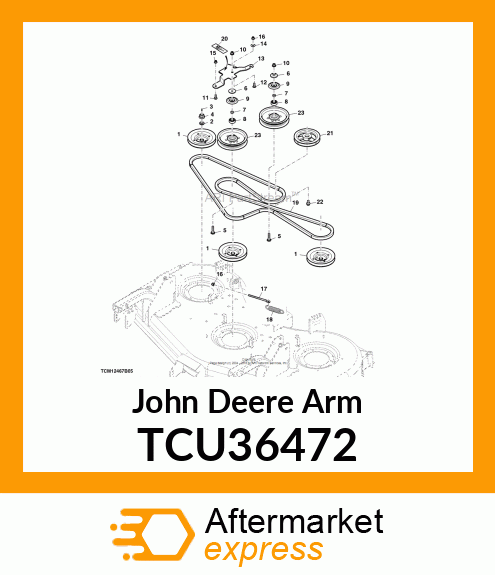 ARM, TENSION IDLER, FM 60SD EXPORT TCU36472