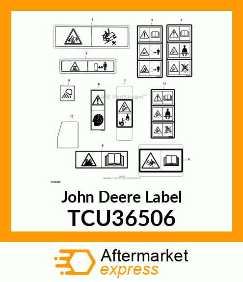 LABEL, CAUTION(EXPORT) TCU36506