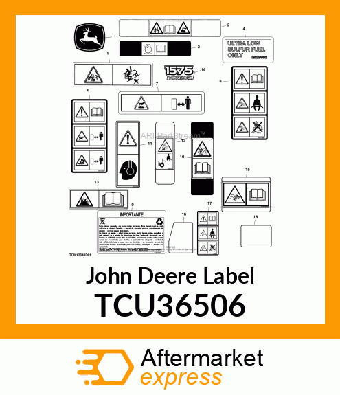 LABEL, CAUTION(EXPORT) TCU36506