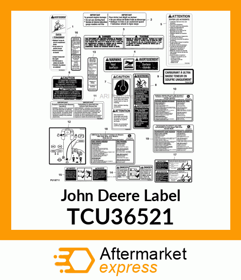 LABEL, ROPS CERTIFICATION (SP) TCU36521