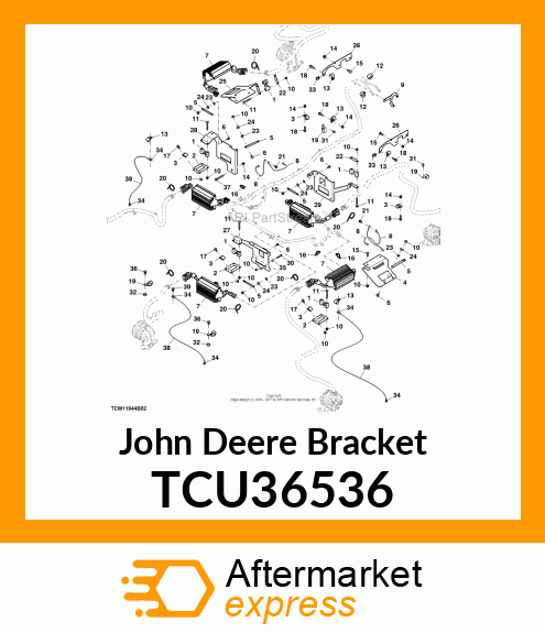 BRACKET, RMC, FRONT RH, 8000E TCU36536