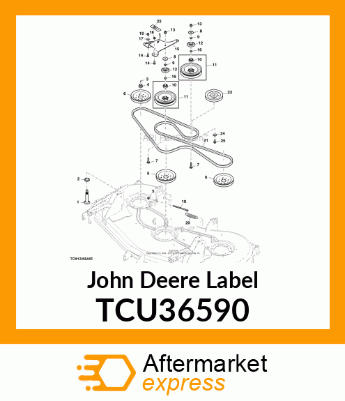 LABEL, BELT TENSION TCU36590