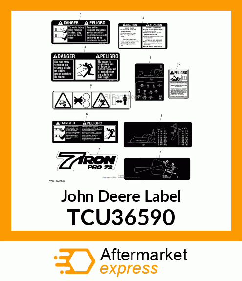 LABEL, BELT TENSION TCU36590