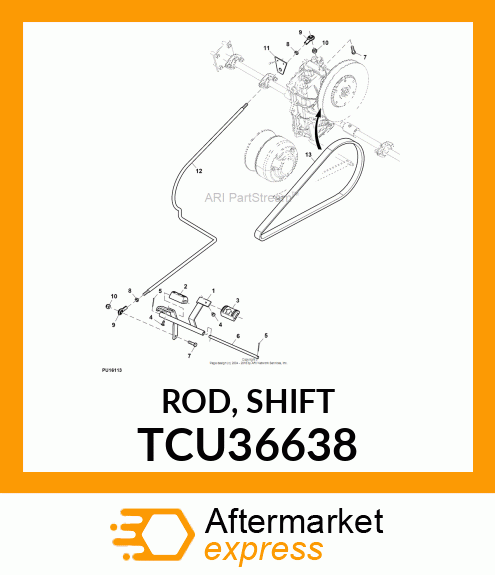 ROD, SHIFT TCU36638