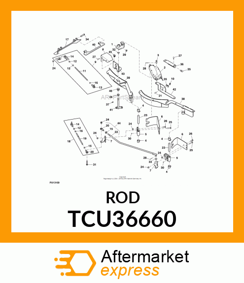 LINK, MOD BAFFLE LINKAGE TCU36660