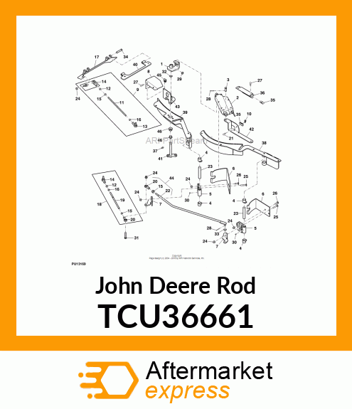 ROD, GATE CONTROL TCU36661