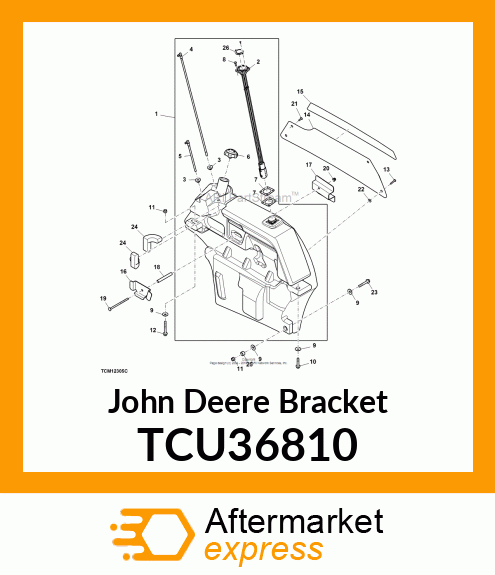 BRACKET, FUEL TANK TCU36810