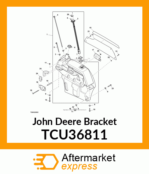 BRACKET, FUEL TANK TCU36811