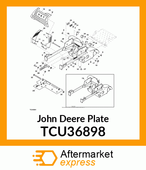 PLATE TCU36898