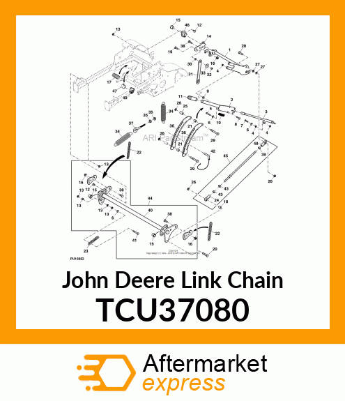 CHAIN 1/4 X 6 LINK, GRADE 70 TCU37080