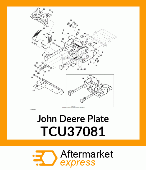 PLATE, BRAKE SHAFT RETAINER 600M TCU37081