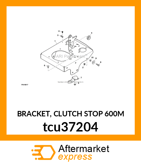 BRACKET, CLUTCH STOP 600M tcu37204