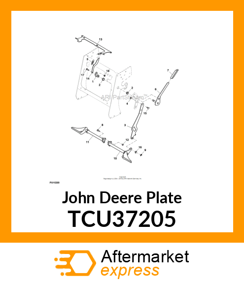 PLATE, BRAKE INTERLOCK 600M TCU37205