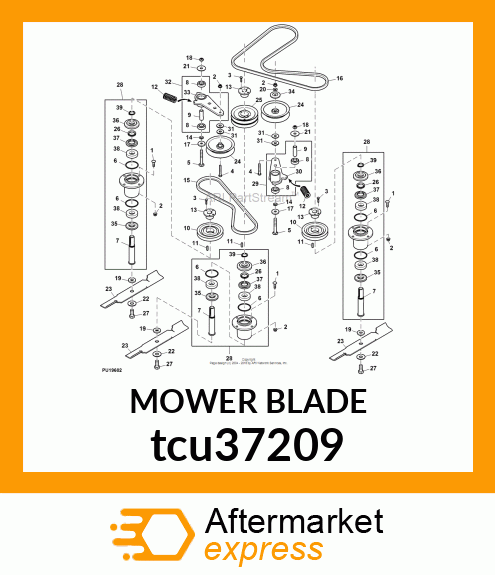 MOWER BLADE tcu37209