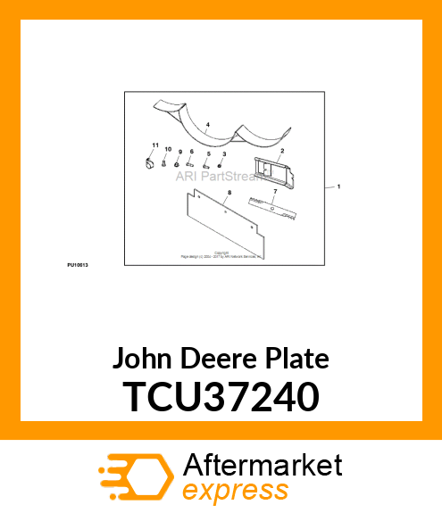 PLATE, MULCH TCU37240