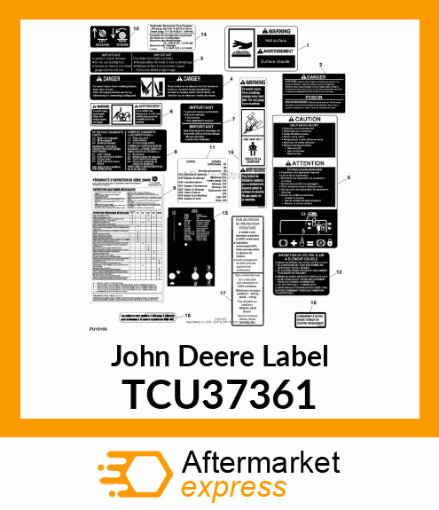 LABEL, ULTRA LOW SULFUR FUEL FRENC TCU37361