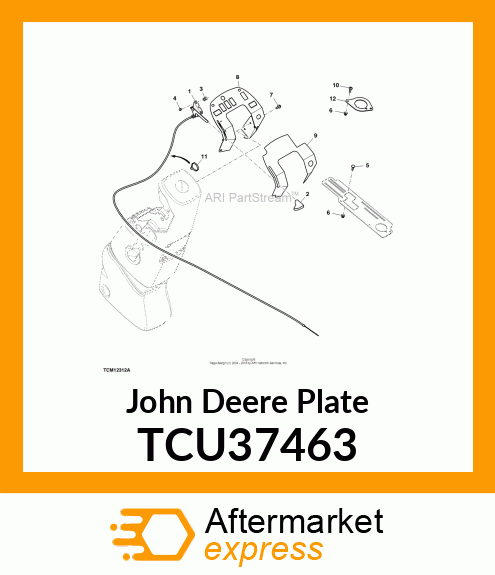 PLATE, DISPLAY MOUNTING TCU37463